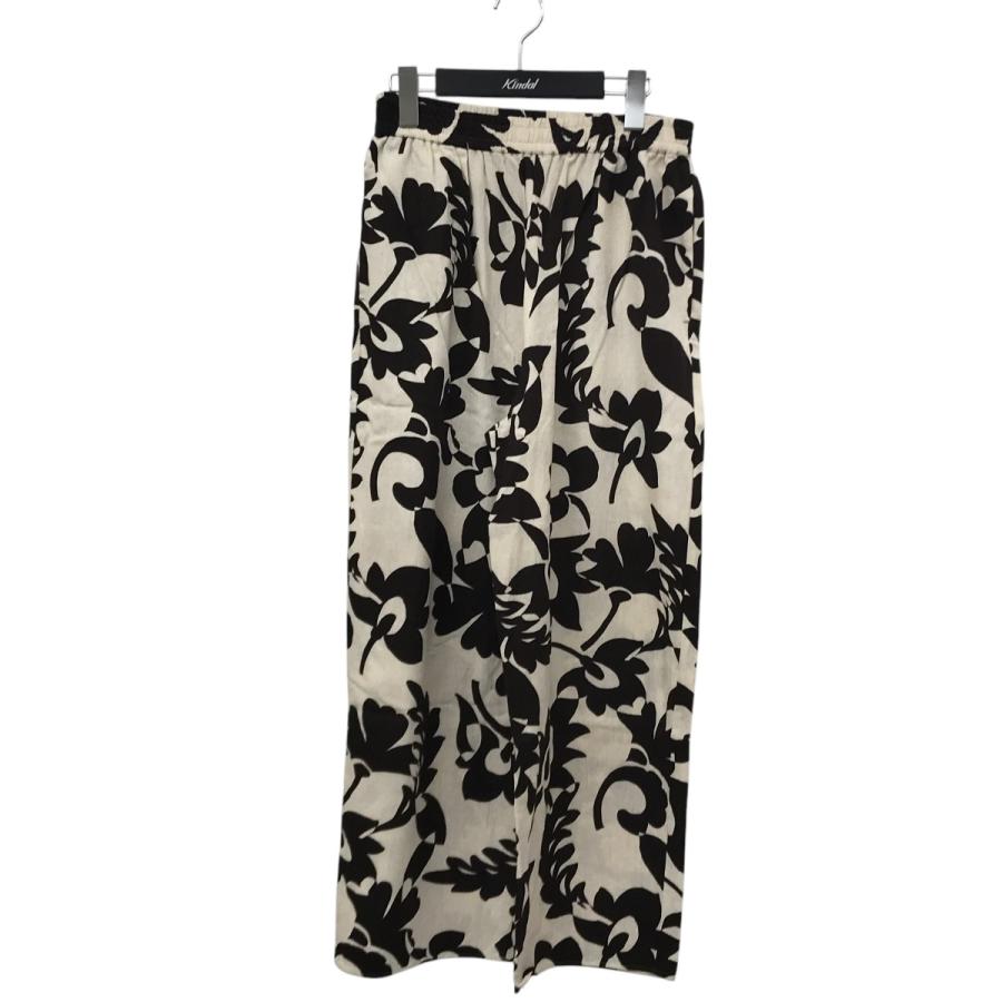 アローズ ビューティー＆ユース◇ボタニカル柄プリントワイドパンツ◇M