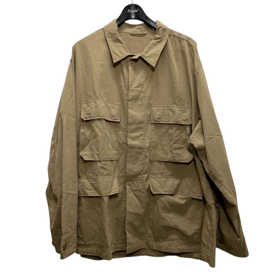 COMOLI 【値下げ】COMOLI Z01-01028 KHAKI B．D．Uジャケット シャツ 