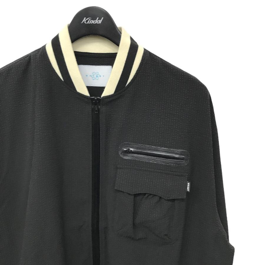 Whimsy / ブルゾン/XL/ポリエステル/BLK/WMS-24SS3-003 Whimzy（ウィムジー） 【値下げ】WHIMSY RAINING SEERSUCKER JACKET