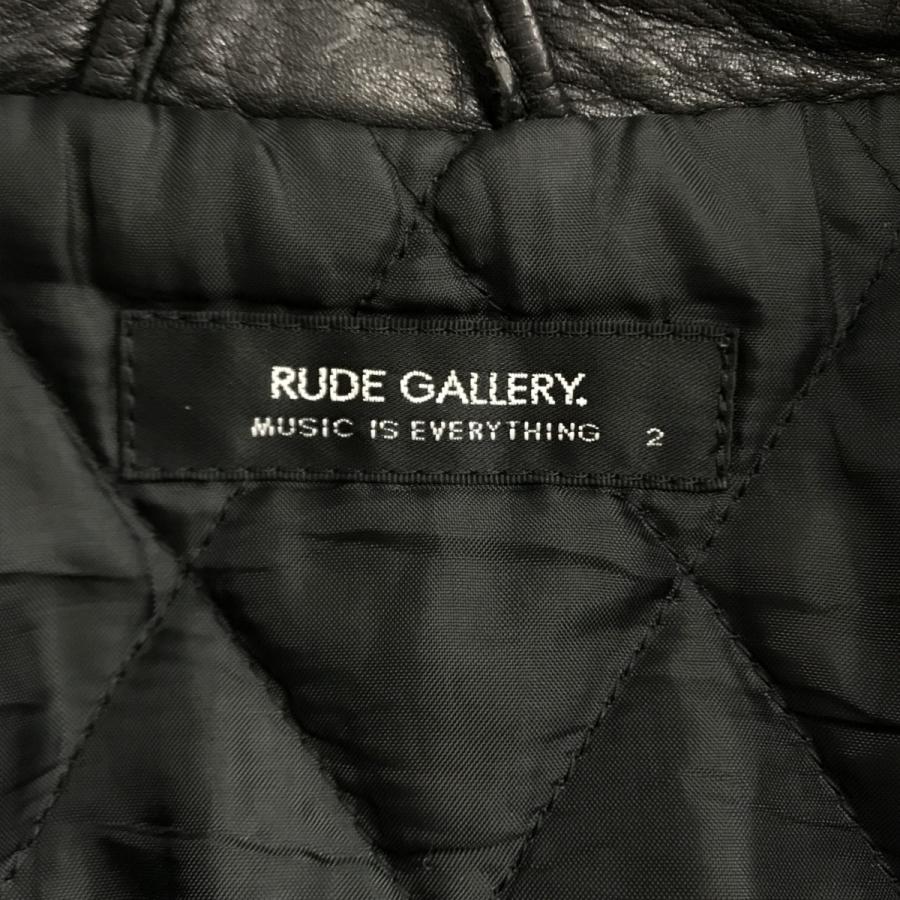 RUDE GALLERY ルードギャラリー ダブルライダースジャケット ブラック 