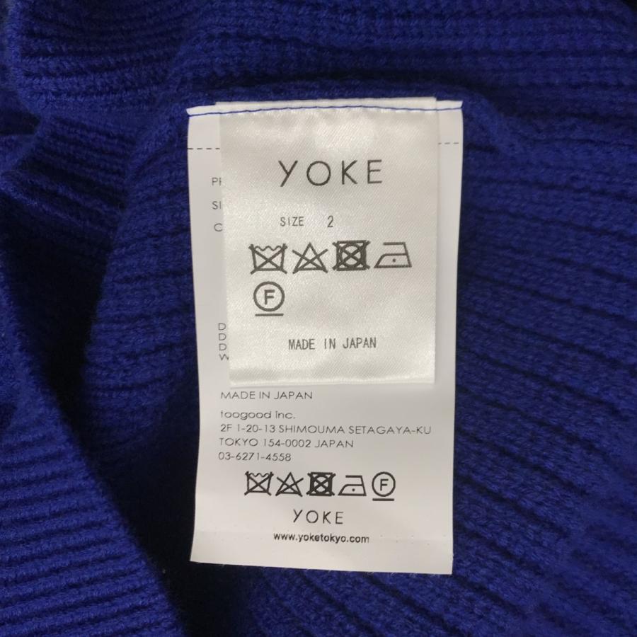 YOAK 【値下げ】YOKE Rib Crewneck Sweater ニット YK24FW0837S ブルー