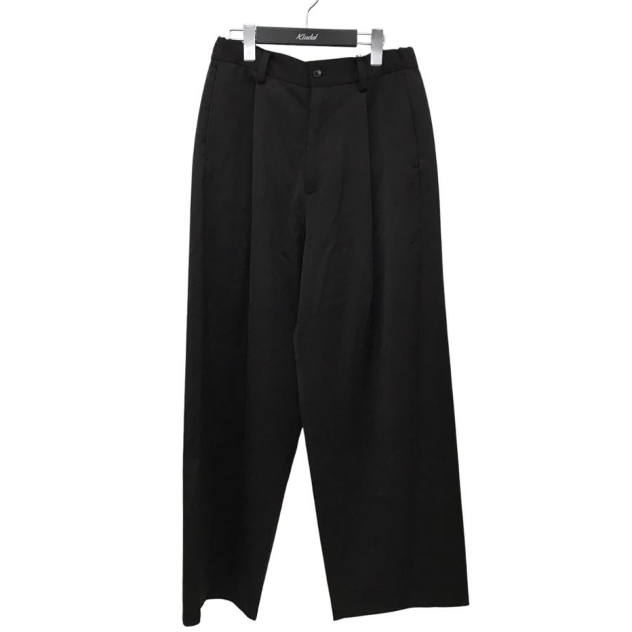 値下げ】ssstein W SI SATIN TWIST SEAM WIDE EASY TROUSERS ウール