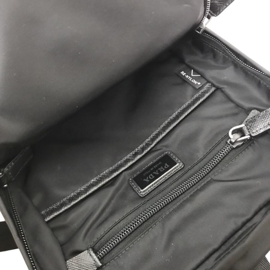 PRADA（プラダ） PRADA Re-Nylon xサフィアーノレザー ワンショルダー