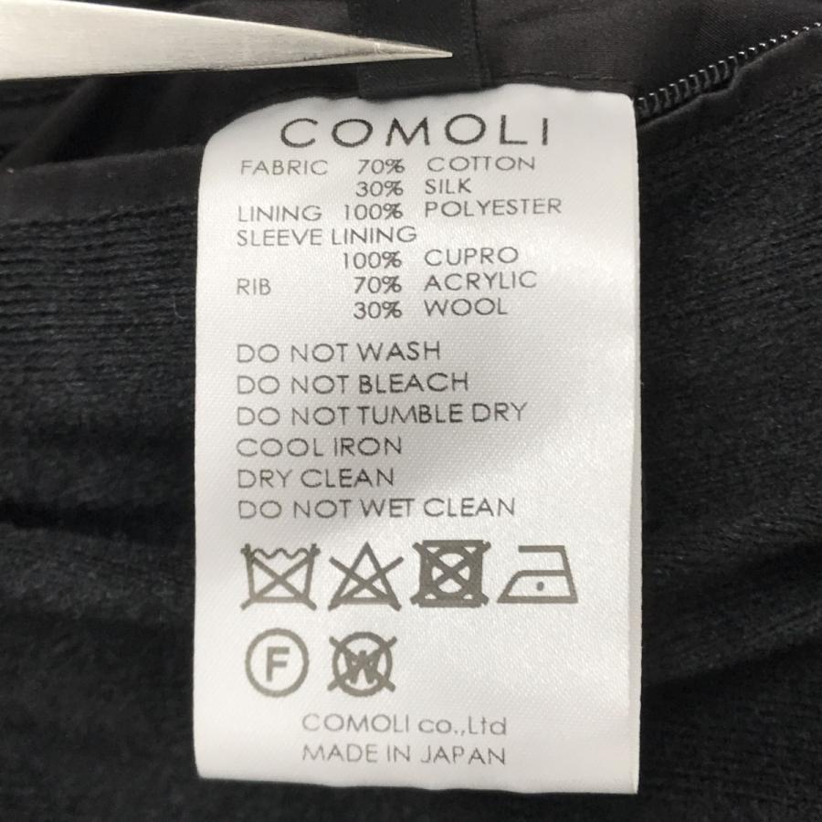 COMOLI（コモリ） コットンシルク MA-1 ジャケット Z01-04005 ブラック