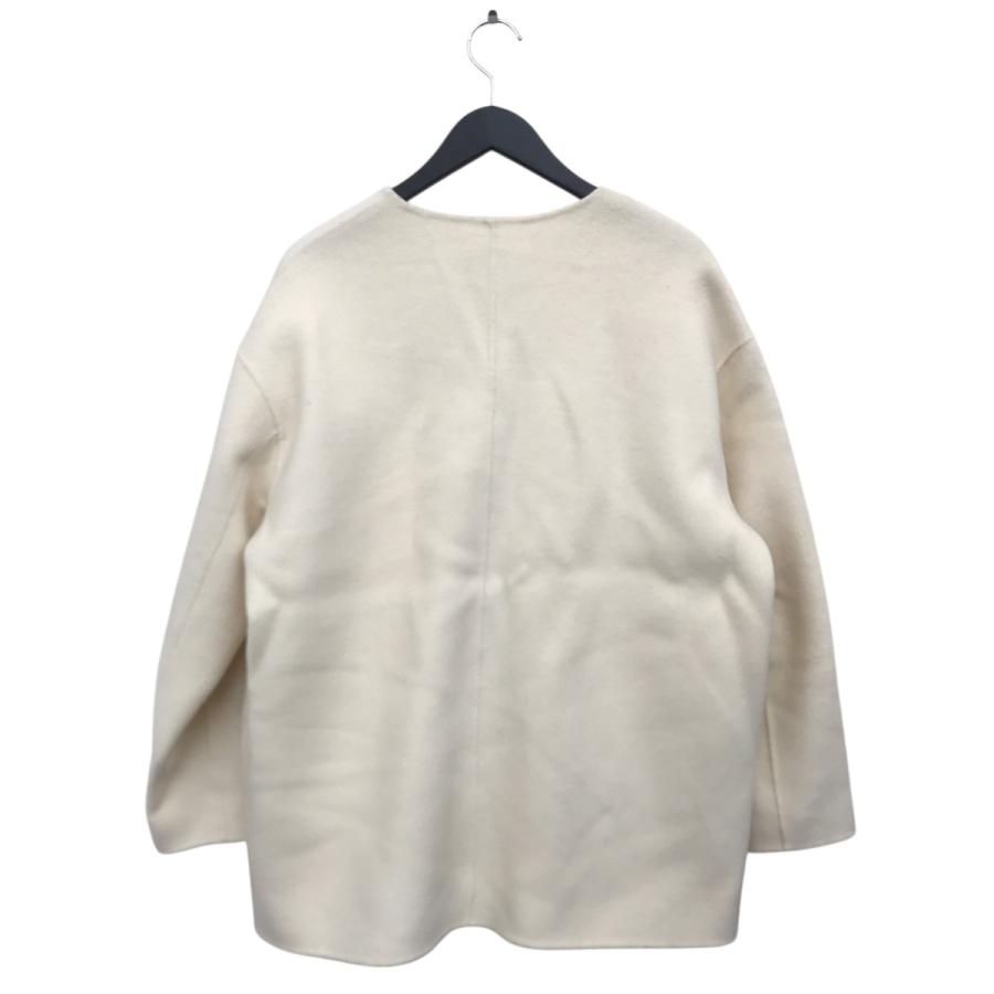 ビッグ・ユー U-Big ダブルフェイスFOXポケット コート アイボリー