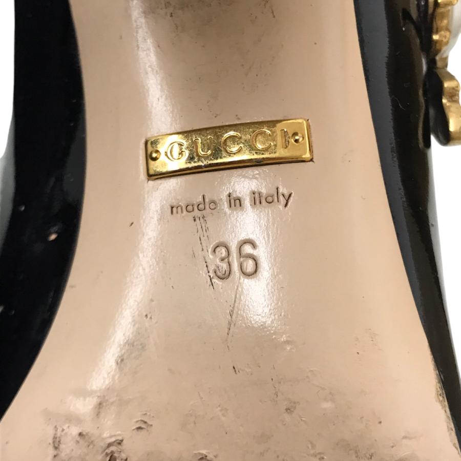 【値下げ】GUCCI louis bee mary jane pumps ヒールパンプス 481177 ブラック サイズ：36 (フレスポ東大阪店)_4