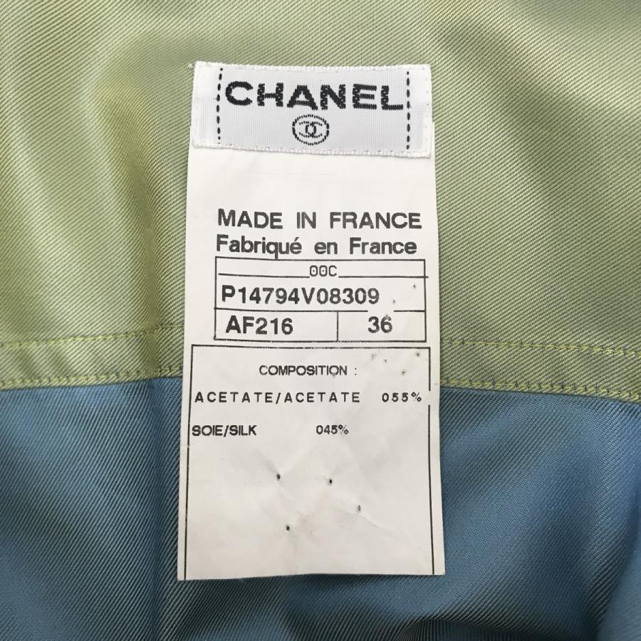CHANEL 【値下げ】CHANEL シルク混シャツ P14794V08309 玉虫色 サイズ