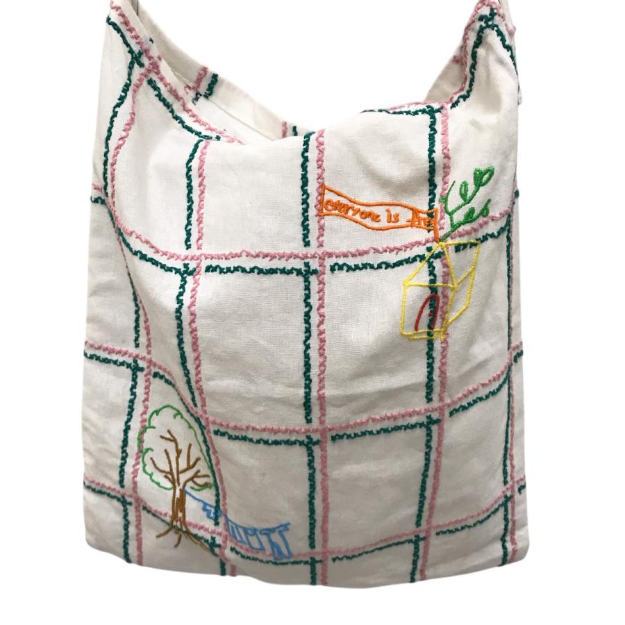 osakentaro ショルダーバッグ オサケンタロウ osakentaro cross-stitch embroidery bag ショルダー