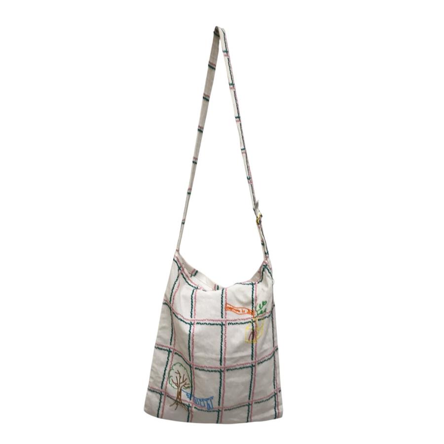 オサケンタロウ osakentaro cross-stitch embroidery bag ショルダー