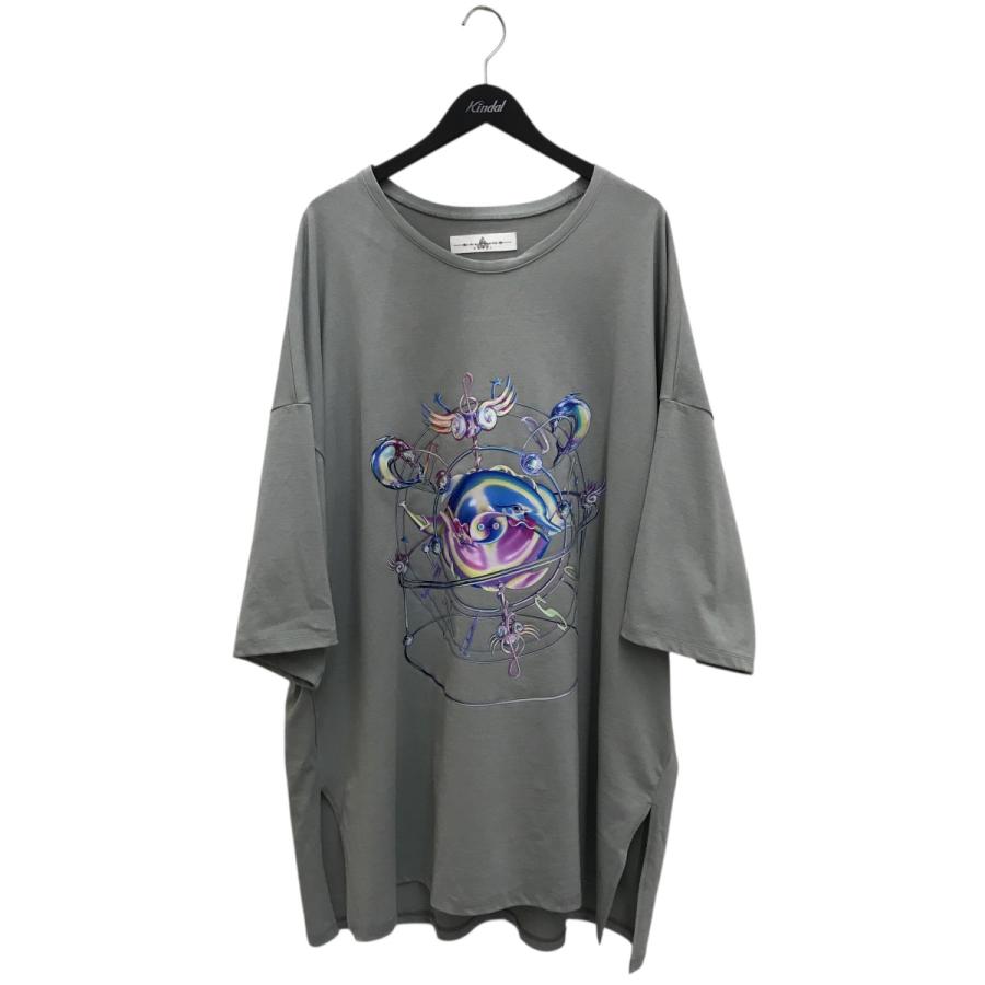 BALMUNG 【値下げ】BALMUNG プリントビッグTシャツ スカイブルー