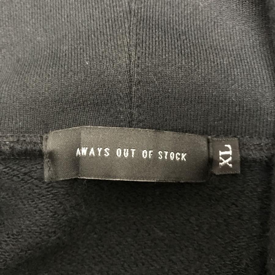 値下げ】Always Out Of Stock ジップパーカー ブラック サイズ：XL