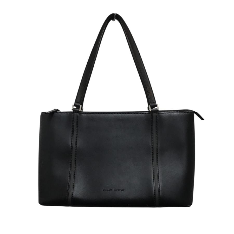 バーバリー　ブラックレザートートバッグ BURBERRY（バーバリー） レザートートバッグ ブラック : カインドオル