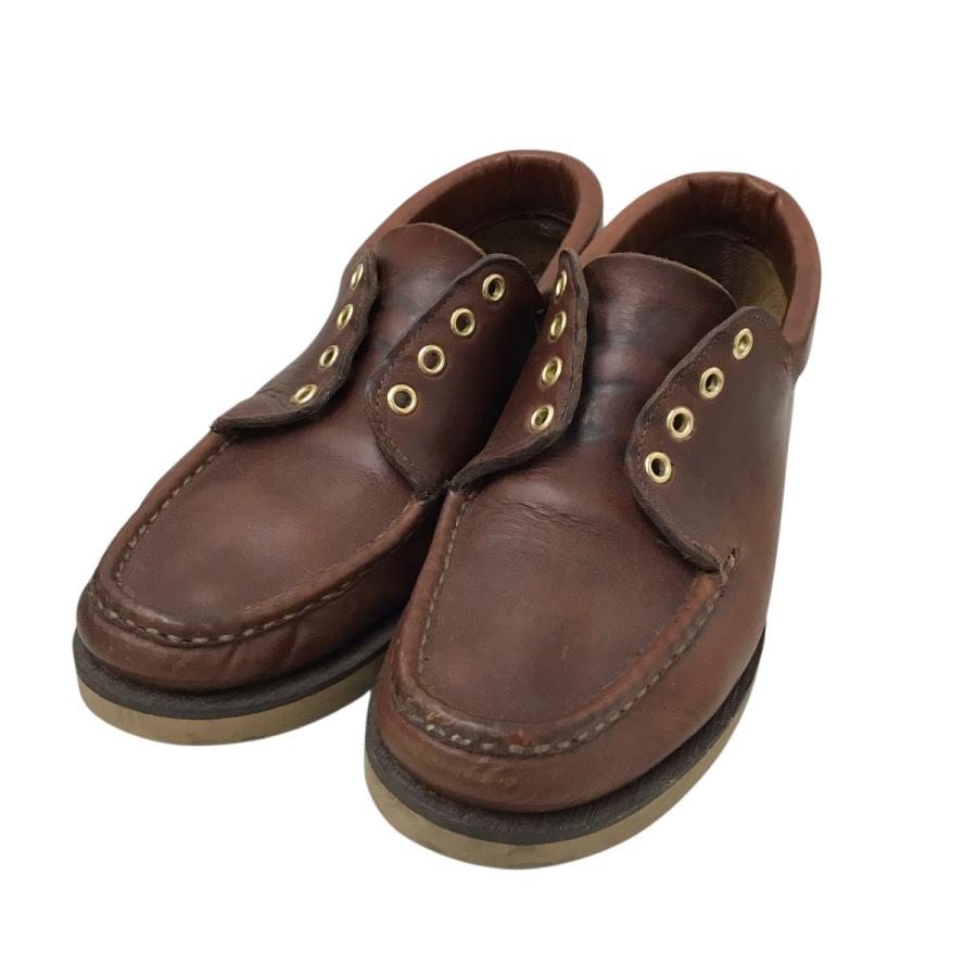 RUSSELLブラウン レザー モカシンシューズ 【公式通販】