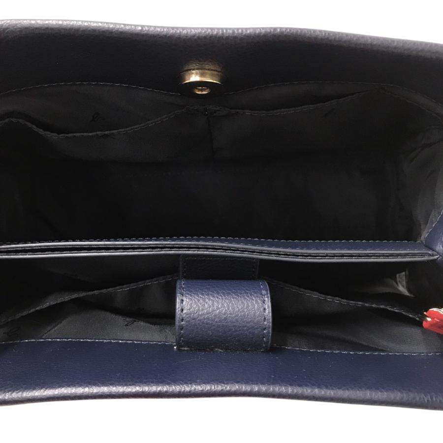 agnes b. アニエスベー b 2WAYショルダーバッグ ネイビー