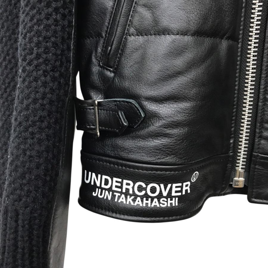 AFFA レザーシングルライダース UNDERCOVER アンダーカバー UNDERCOVER（アンダーカバー） アームニット切り替え レザー シングル