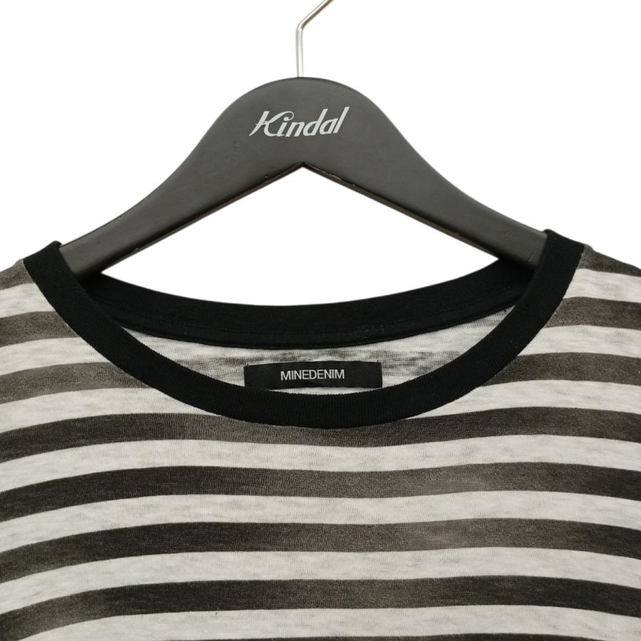 MINEDENIM（マインデニム） MINEDENIM Hazy Border T-SH かすれ加工
