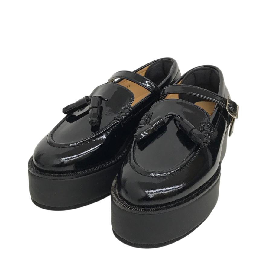 ロドリリオンRhodolirioNローファープラットフォーム36エナメル黒新品 ロドリリオン RhodolirioN ローファー ブラック サイズ：36