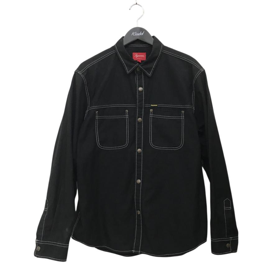 トップス Supreme Snap Work shirt Black L SUPREME SNAP WORK SHIRTS【L】シュプリーム ワークシャツ