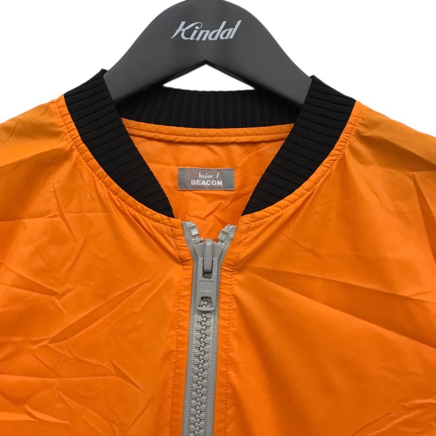 値下げ】kolor／BEACON Nyストレッチタフタブルゾン MA-1ジャケット