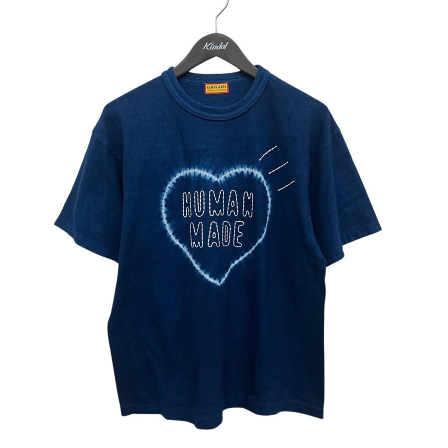 HUMAN MADE ネイビー Tシャツ HUMAN MADE（ヒューマンメード） 【値下げ】HUMAN MADE Indigo Dyed T