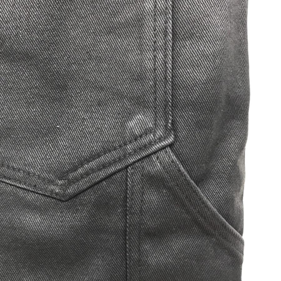 グアピ GUAPI ダブルニー コーティング フレアデニム ブラック サイズ