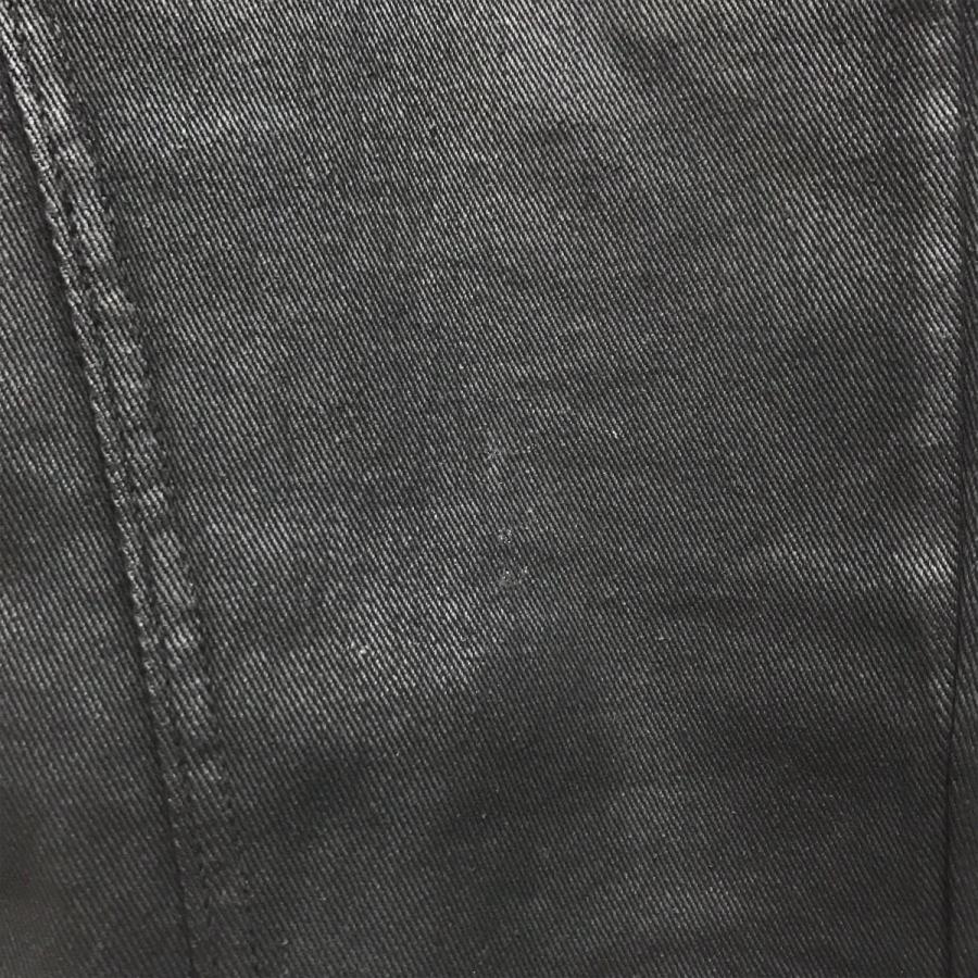 グアピ GUAPI ダブルニー コーティング フレアデニム ブラック サイズ
