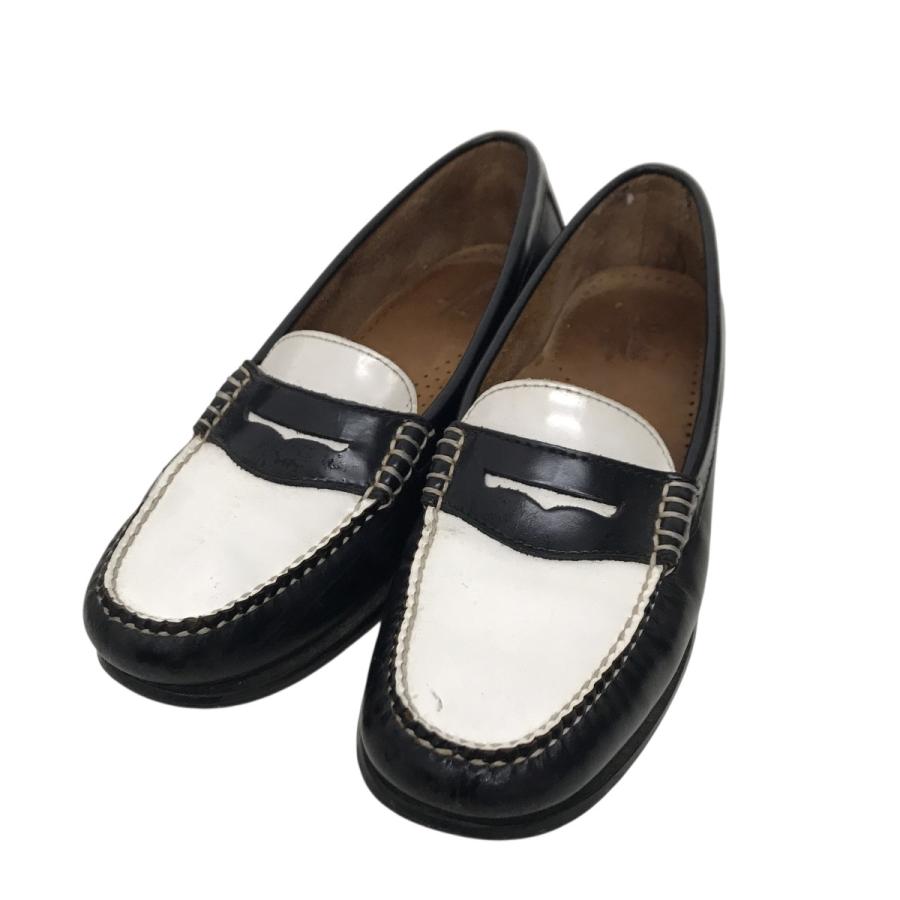 ジーエイチバス ジーエイチバス G．H．BASS ローファー ブラック×ホワイト サイズ：7/1