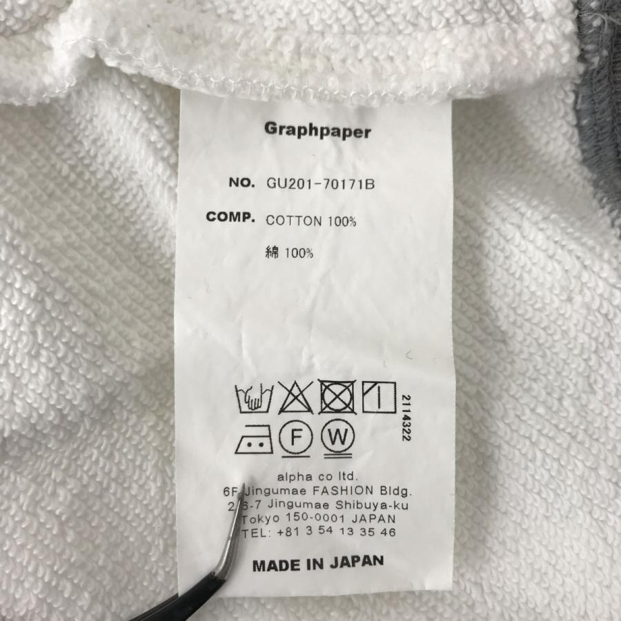 値下げ】Graphpaper HALF ZIP SWEAT HOODY パーカー GU201-70171B 