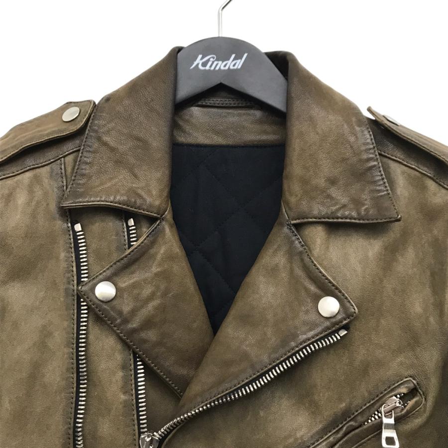 ★PIERRE BALMAIN ダークブラウン レザージャケット革ジャン牛革M 試着無料】エイジオブグローリー キングピン - バイク レザー
