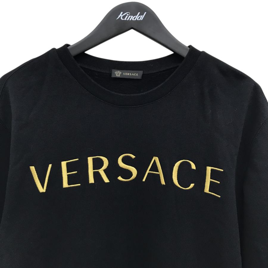 ✨美品✨ VERSACE ヴェルサーチ ロゴ スウェット トレーナー ネイビー 楽天市場】ヴェルサーチ トレーナー トップス スウェット 刺繍 ロゴ 裏
