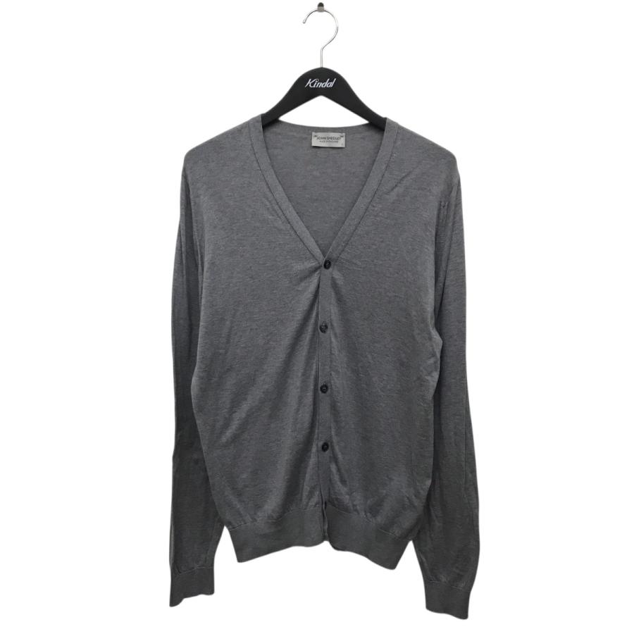 JOHN SMEDLEY ジョンスメドレーグレー カーディガン XL JOHN SMEDLEY（ジョンスメドレー） 海島綿 カーディガン グレー サイズ