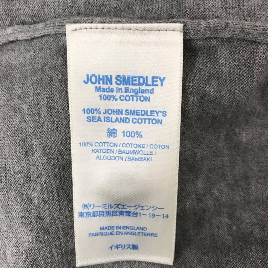 JOHN SMEDLEY（ジョンスメドレー） 海島綿 カーディガン グレー サイズ