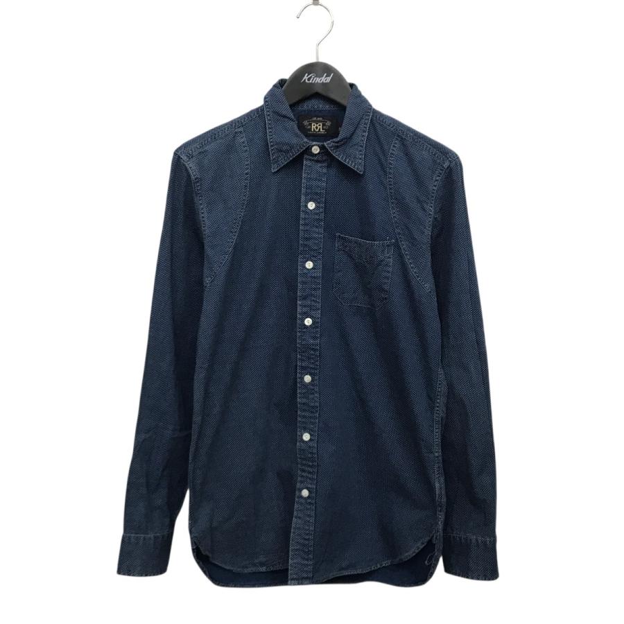 RRL ラルフローレン　インディゴ　シャツ RRL Ralph Lauren（ダブルアールエル） RRL ドットシャツ インディゴ