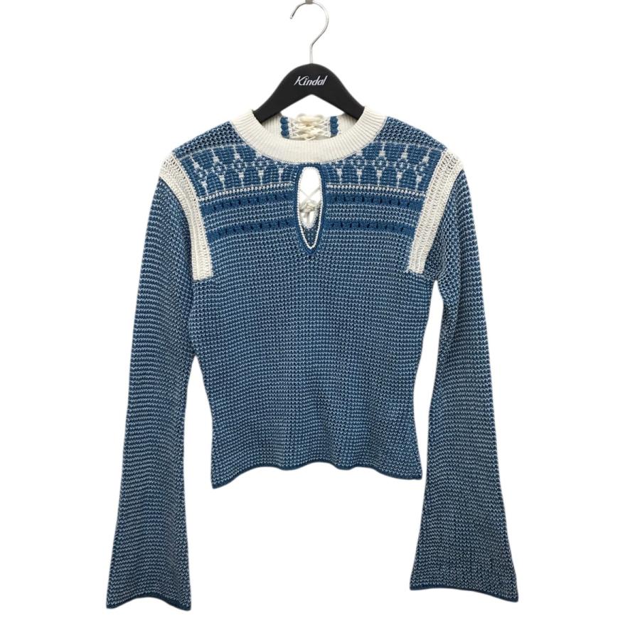 マメクロゴウチ mame kurogouchi ニット MM18SS-KN020 ブルー サイズ  