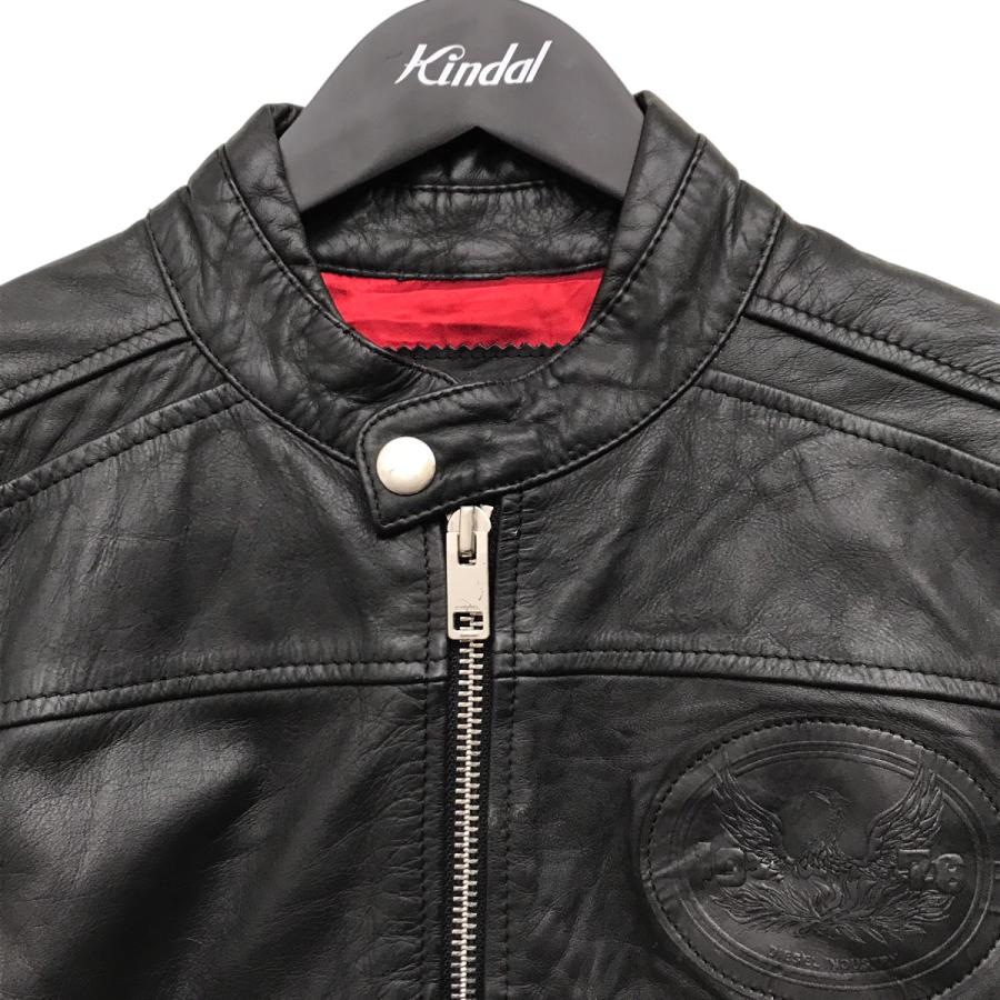 DIESELシングルライダースジャケット DIESEL（ディーゼル） メンズ コットン シングル ライダースジャケット