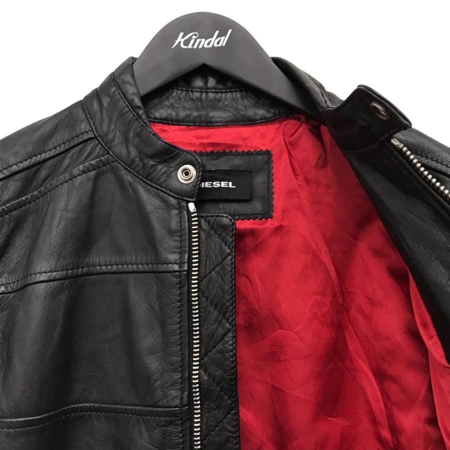 DIESELシングルライダースジャケット DIESEL（ディーゼル） メンズ コットン シングル ライダースジャケット