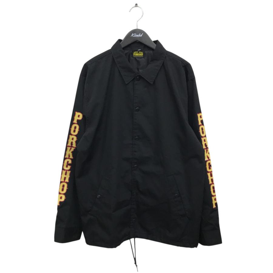 値下げ】PORKCHOP GARAGE SUPPLY コーチジャケット ブラック サイズ：L