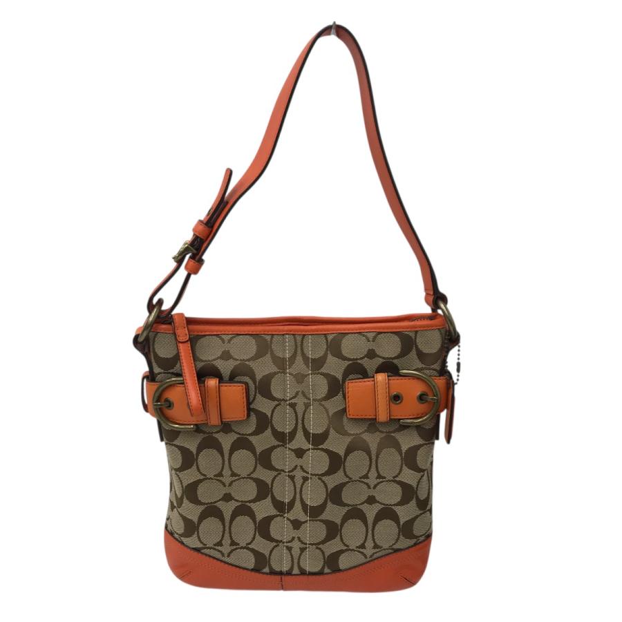 COACH（コーチ） ショルダーバッグ 3577 ベージュ×オレンジ