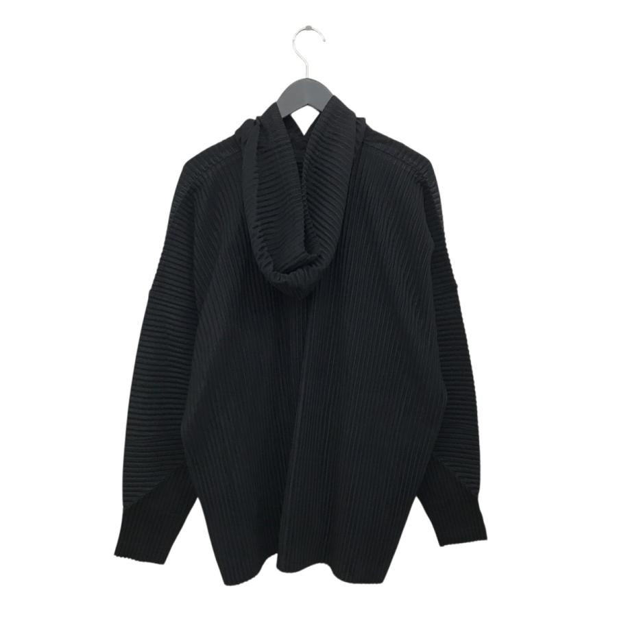 Homme Plisse オムプリッセ イッセイミヤケ　ジップアップパーカー　黒 HOMME PLISSE ISSEY MIYAKE(イッセイミヤケオムプリッセ) 25SSZip Up