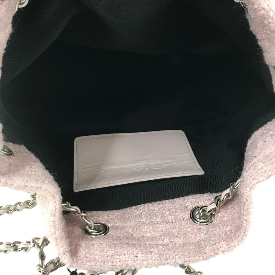 ザ バーネット The Barnnet Mint Tweed Drawstring Chain Backpack