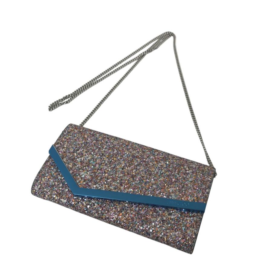 JIMMY CHOO ジミーチュウ グリッター チェーン ショルダーバッグ JIMMY CHOO（ジミーチュウ） グリッター チェーンショルダーバッグ