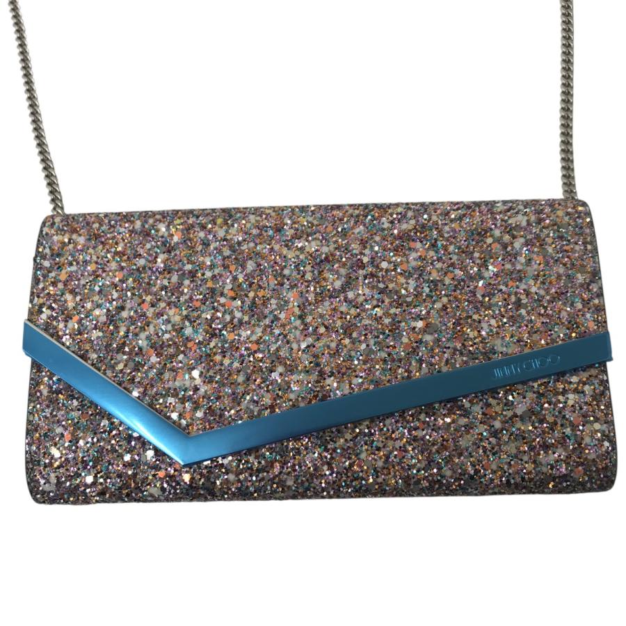 JIMMY CHOO（ジミーチュウ） グリッター チェーンショルダーバッグ