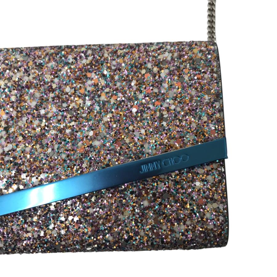 JIMMY CHOO ジミーチュウ グリッター チェーン ショルダーバッグ JIMMY CHOO（ジミーチュウ） グリッター チェーンショルダーバッグ