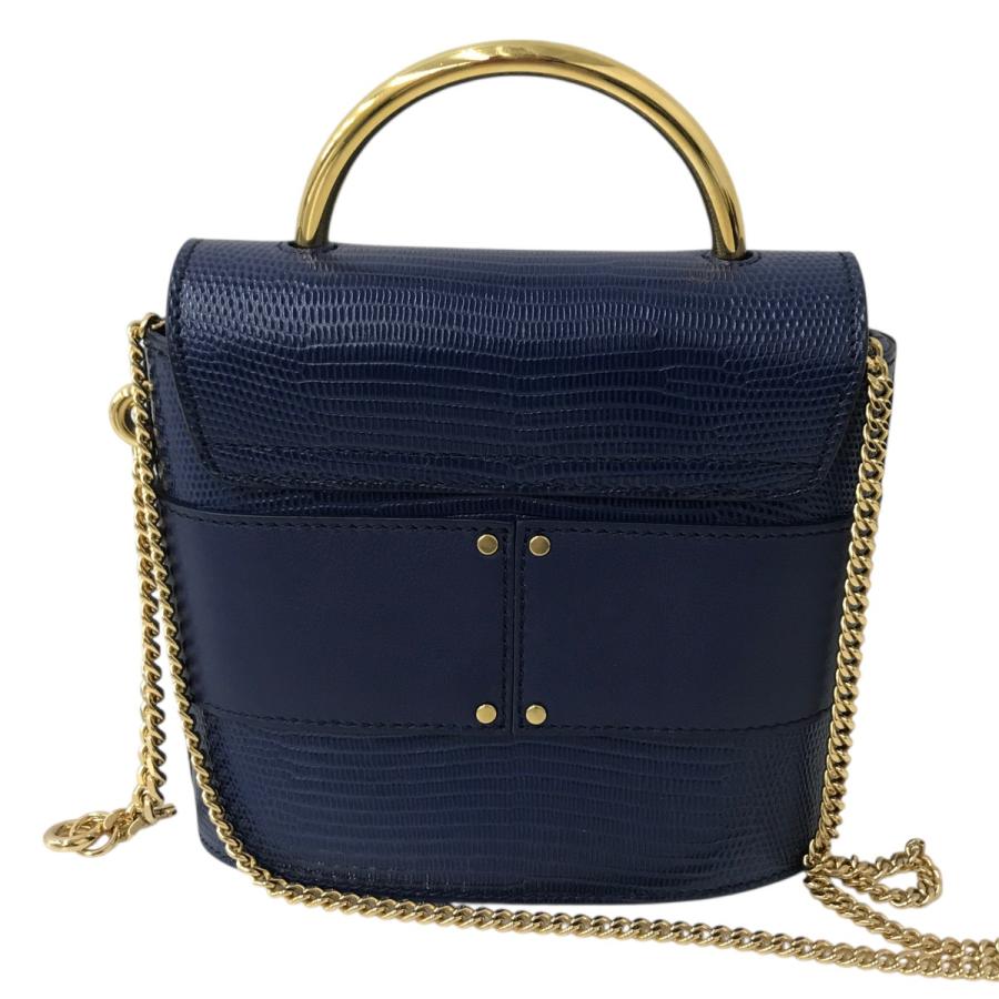 Chloe（クロエ） アビーロック チェーンショルダーバッグ ネイビー 