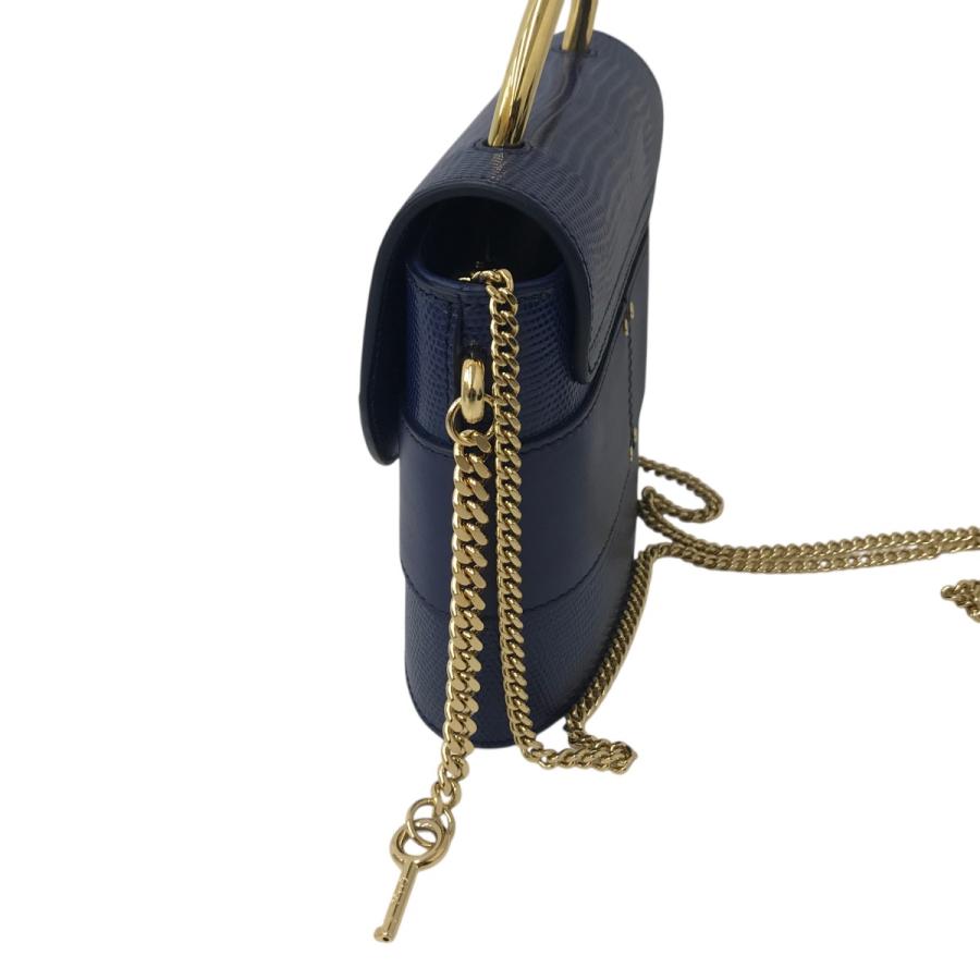 Chloe（クロエ） アビーロック チェーンショルダーバッグ ネイビー 