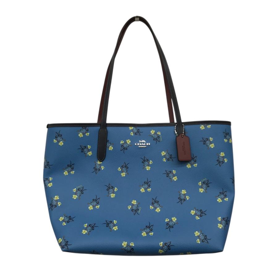 COACH コーチ トートバッグ リバーシブル 水色 レア 【公式通販】