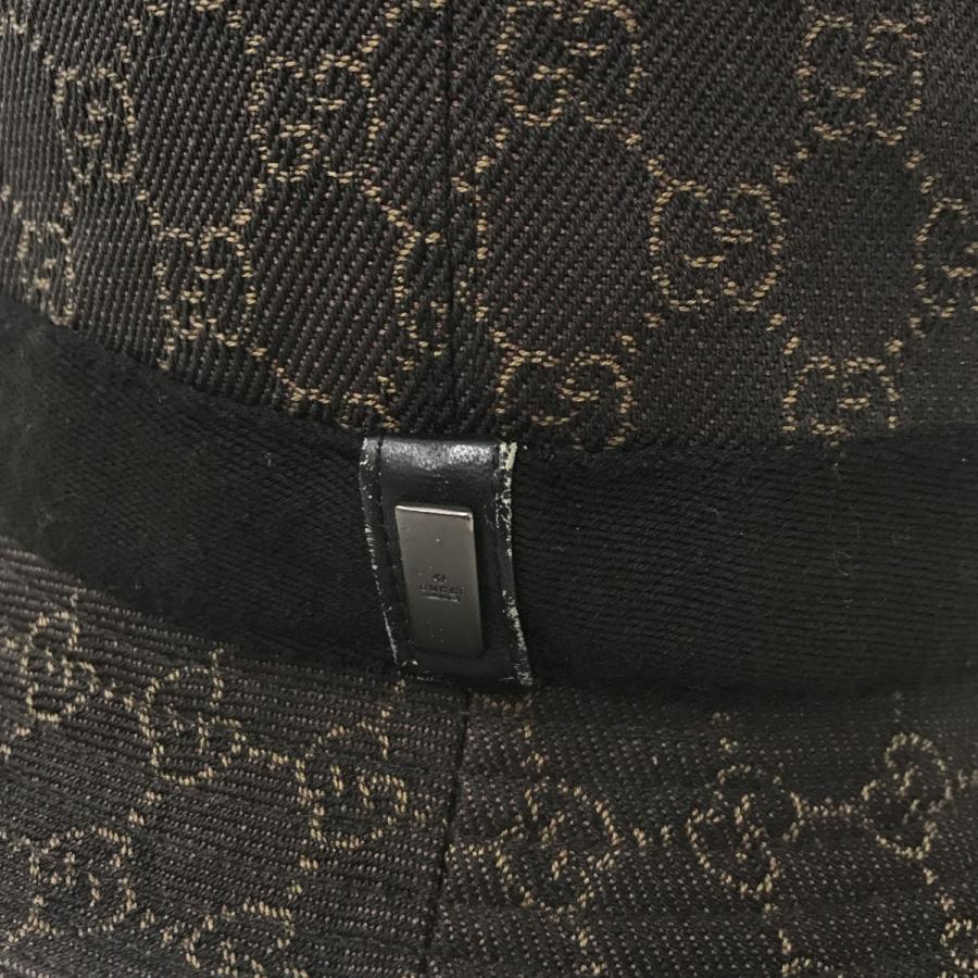 GUCCI（グッチ） GUCCI GG柄 ハット ブラウン サイズ：l