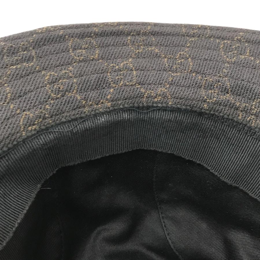 GUCCI（グッチ） GUCCI GG柄 ハット ブラウン サイズ：l