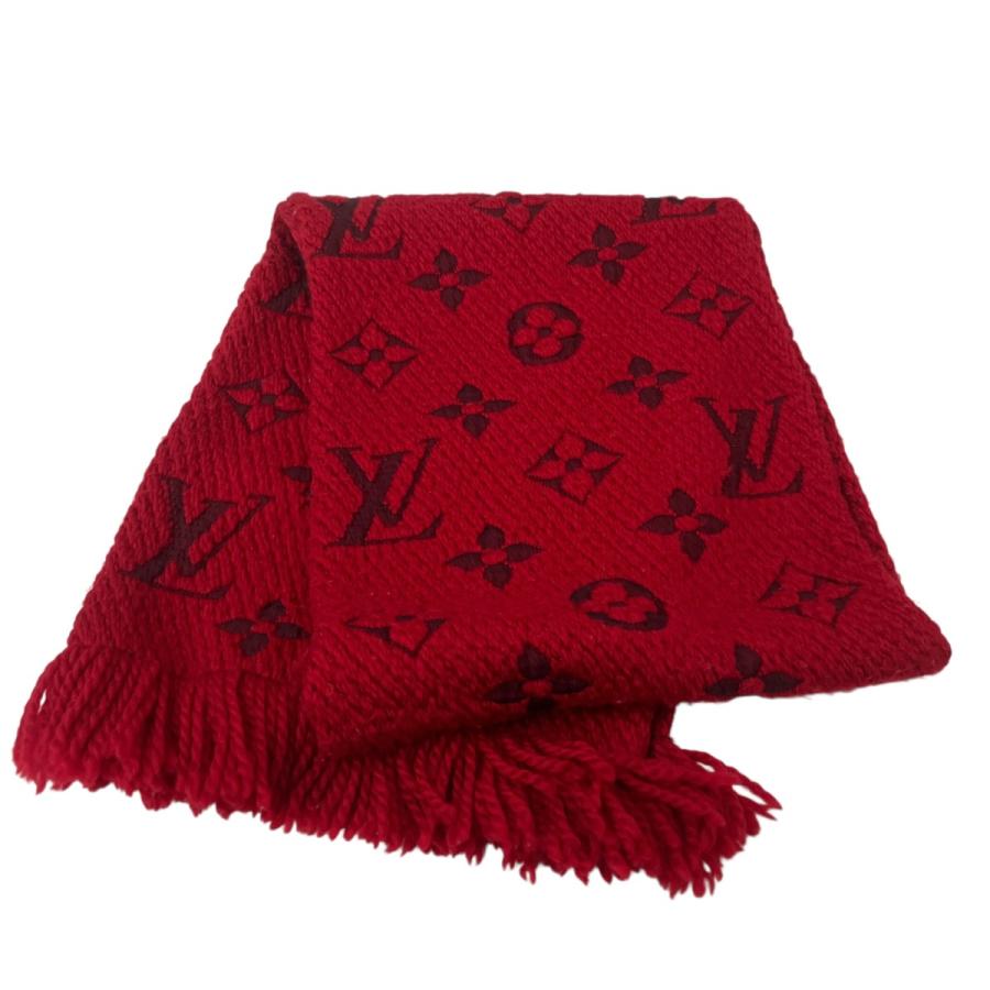 ルイ・ヴィトン マフラー　ロゴマニア　レッド　M72432 ヴィトン LOUIS VUITTON（ルイ・ヴィトン） エシャルプ・ロゴマニア マフラー