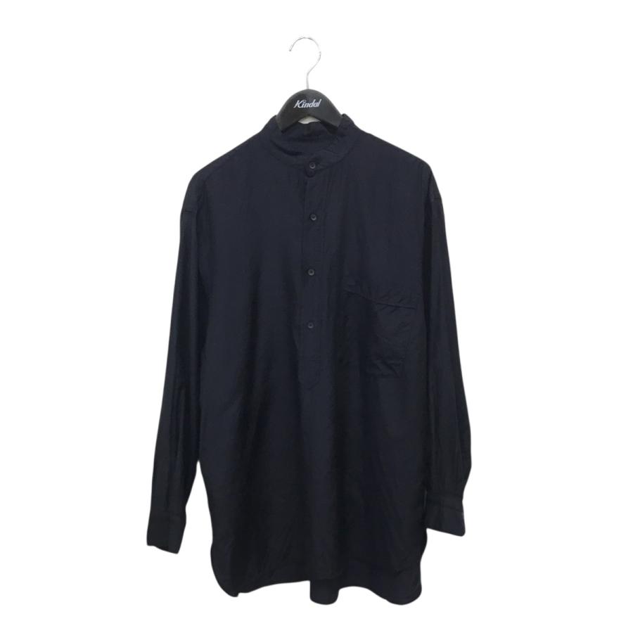COMOLI ノーカラーシャツ COMOLI (コモリ) バンドカラーシャツ